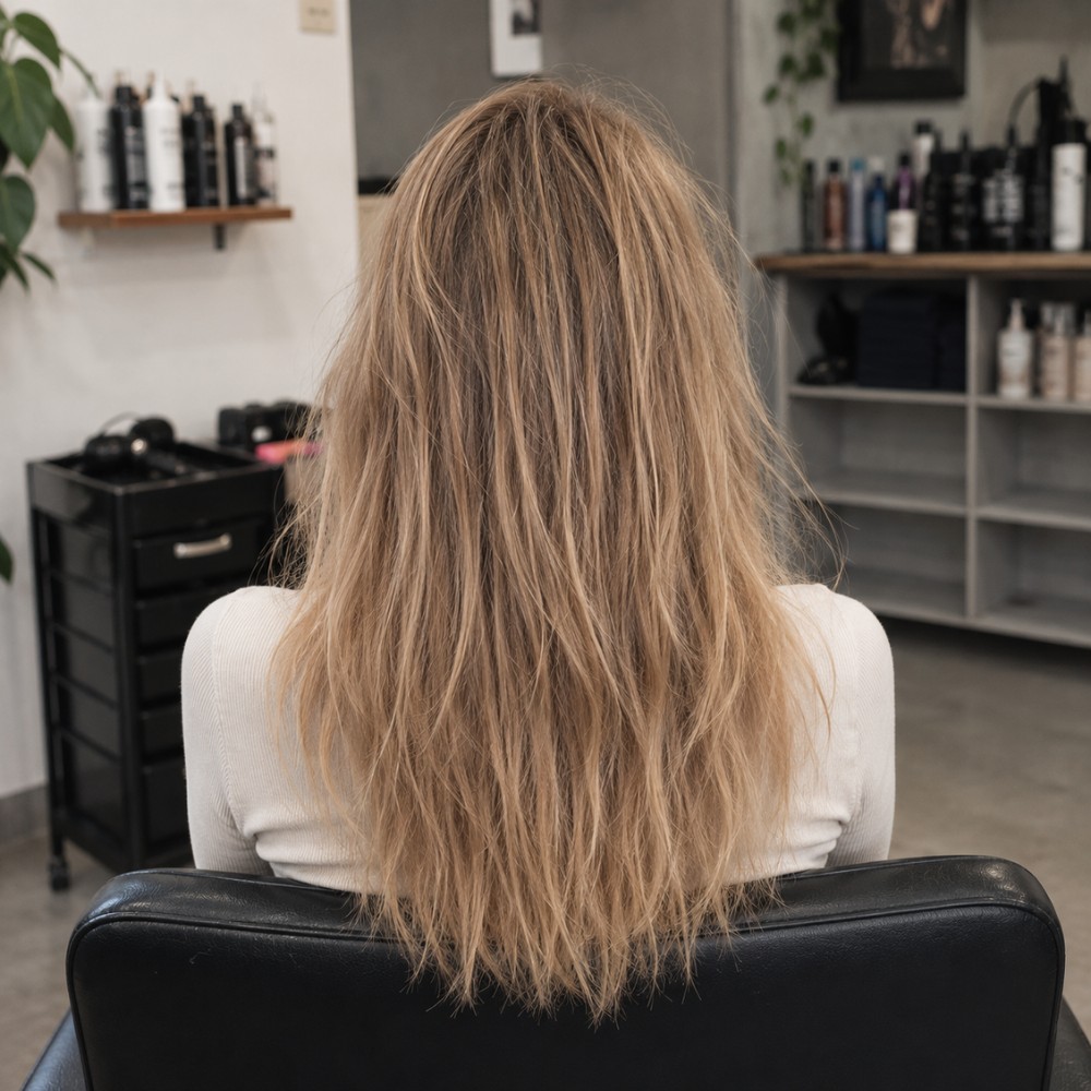 vlasy pred aplikaciou keratinu onyx cocochoco