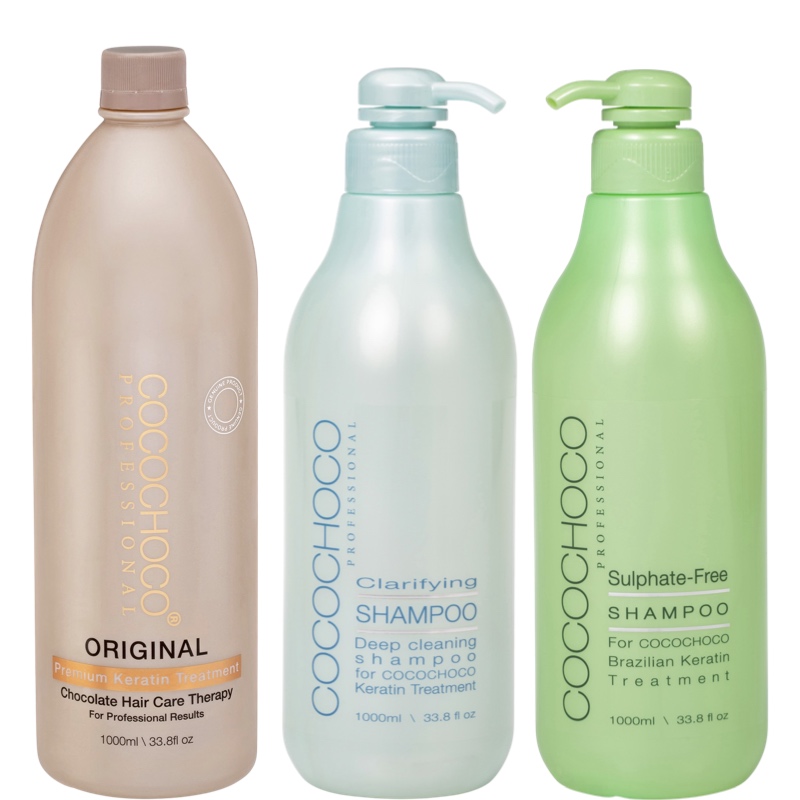 Brazílsky keratín 1000 ml+ čistiaci a bezsulfátový šampón | COCOCHOCO®