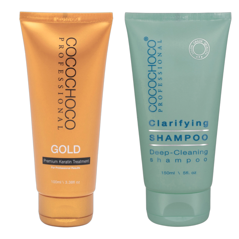 Brazílsky keratín Gold 100 ml + čistiaci šampón 150 ml | COCOCHOCO®