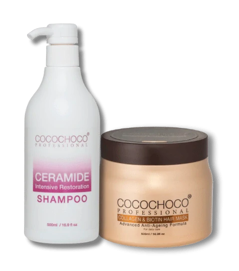 Start sada - Šampón 500 ml s ceramidmi a kolagénová maska 500 ml pre suché vlasy