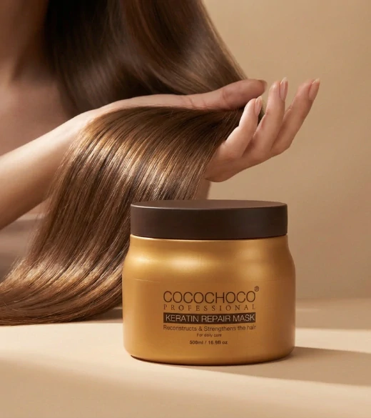 Keratínová vlasová maska pre hydratáciu a regeneráciu 500 ml | COCOCHOCO®