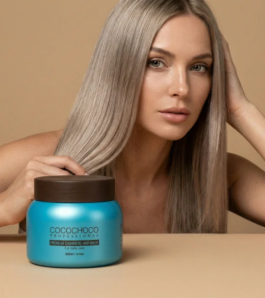 Vlasová maska s obsahom kašmíru pre Hĺbkovú regeneráciu 250 ml | COCOCHOCO®