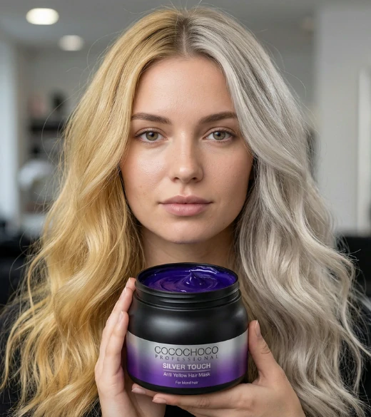 Anti-Yellow Maska - Neutralizácia Žltých Tónov a Hydratácia 500 ml | COCOCHOCO®