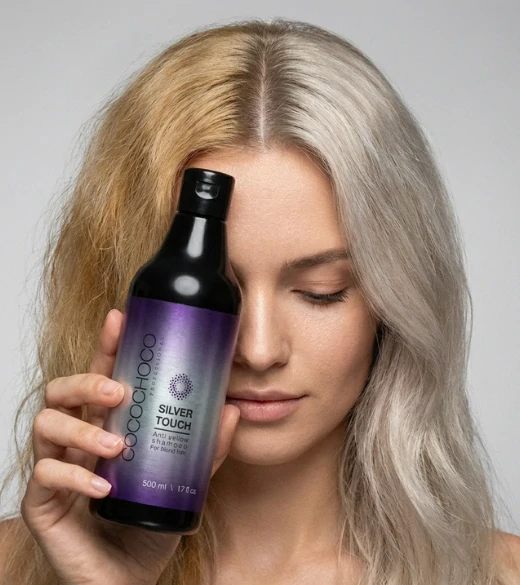 Anti-Yellow bezsulfátový šampón Silver Touch 500ml | COCOCHOCO®