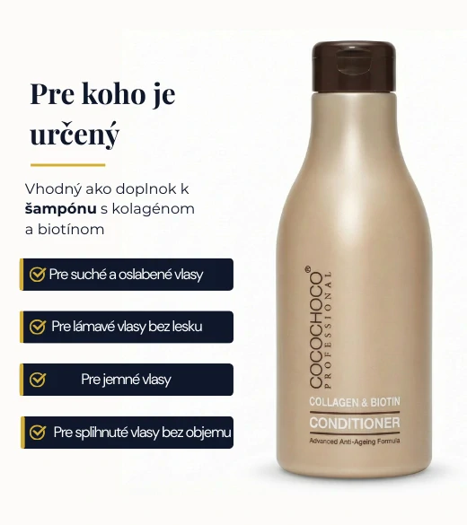 Regeneračný kondicionér s kolagénom a biotínom 400 ml | COCOCHOCO®