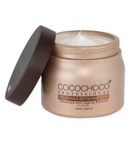Kolagénová maska na suché vlasy s biotínom 250 ml | COCOCHOCO®