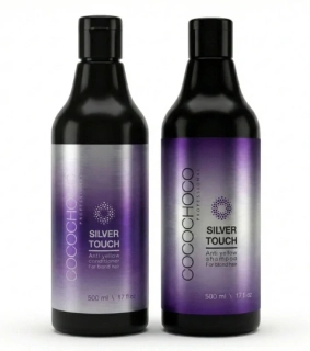 Sada Anti-Yellow bezsulfátový šampón & kondicionér Silver Touch 2x 500ml COCOCHOCO