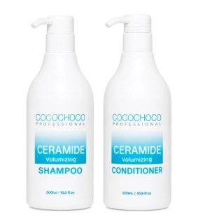 Sada pre extra objem a pružnosť - Kondicionér a Šampón s ceramidmi 2x 500 ml | COCOCHOCO®