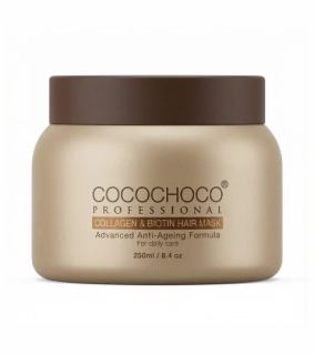 Kolagénová maska na suché vlasy s biotínom 250 ml | COCOCHOCO®