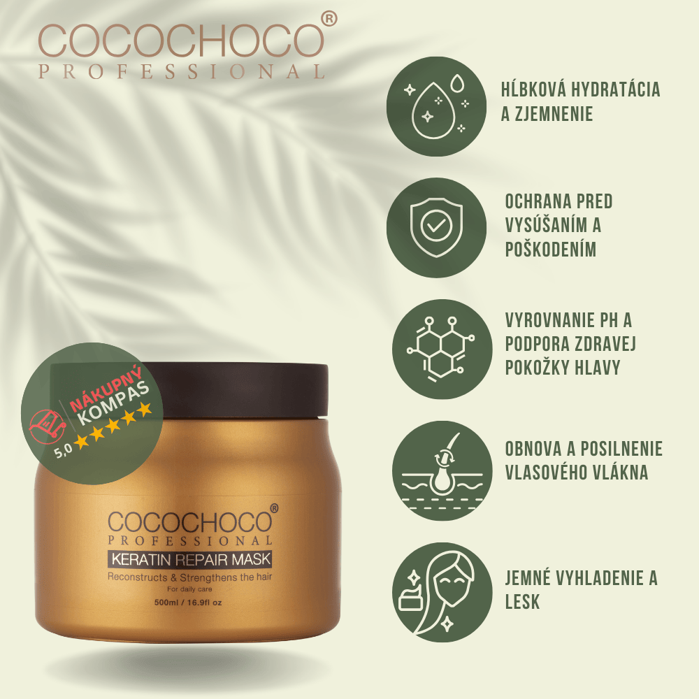 keratínová maska na vlasy