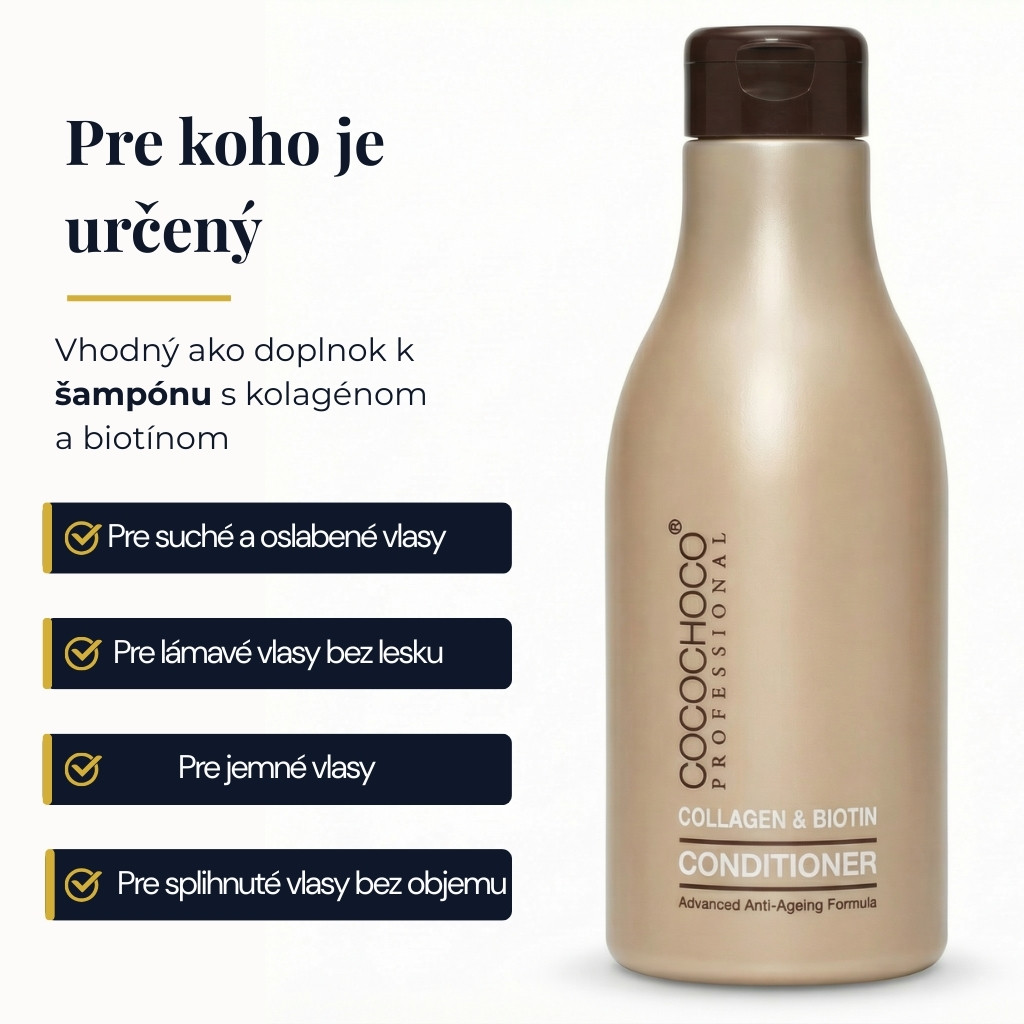 Pre koho je určený kondicionér s kolagénóm a biotínom