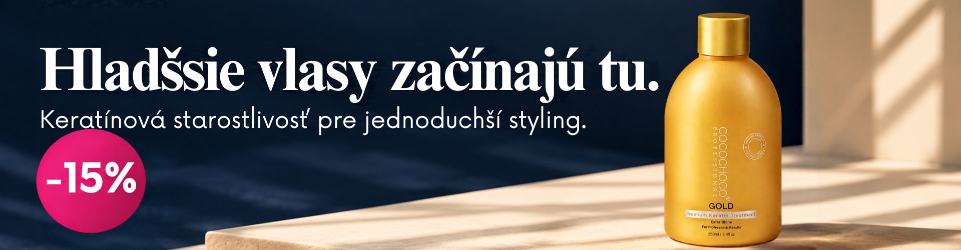 cocochoco keratínová starostlivosť o vlasy. Zľava 15%. Kód: vlasy15